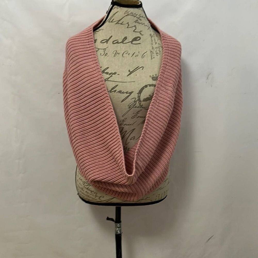 SCARF WINTER PINK KNITTED